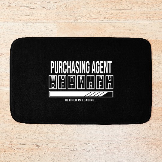 Retirement gift idea Retired Purchasing-Agent Bath Mats