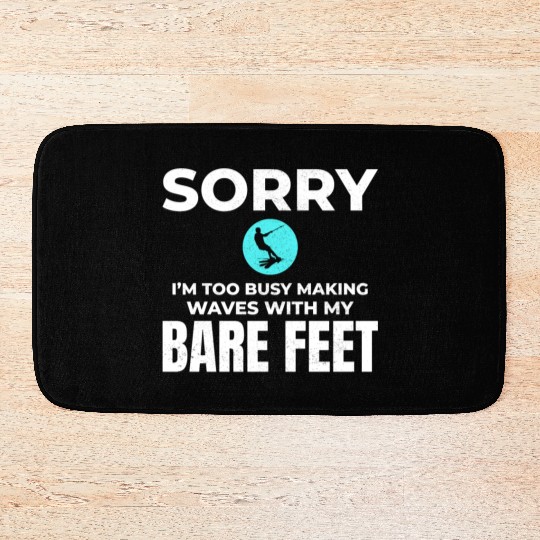 Barefoot Water Skiing Extreme Sports Barefooting Bath Mats