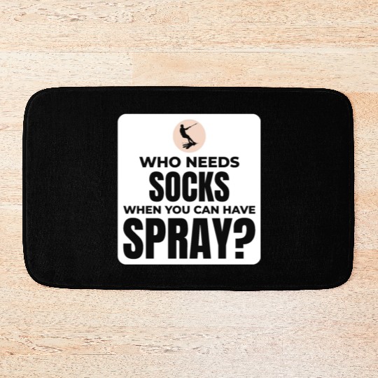 Barefoot Water Skiing Extreme Sports Barefooting Bath Mats