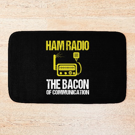 Ham Radio Bacon Amateur Radio Bath Mats