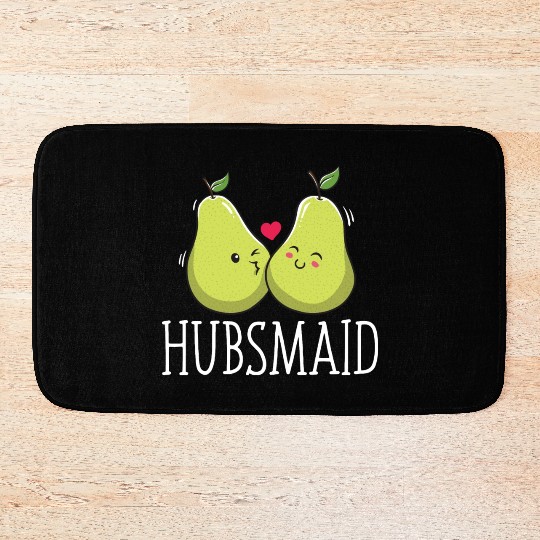Hubsmaid Bride Funny Future Wife Humor Wedding Bri Bath Mats