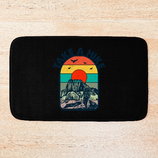 Take a Hike Bath Mats