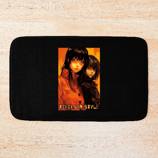 Rebels in Style: Anime Girls Bath Mats