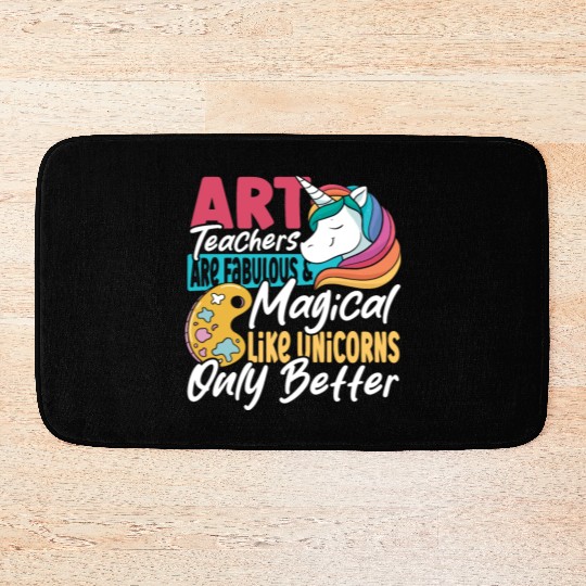 Art Teacher Sculpture Printmaking Back To School Bath Mats