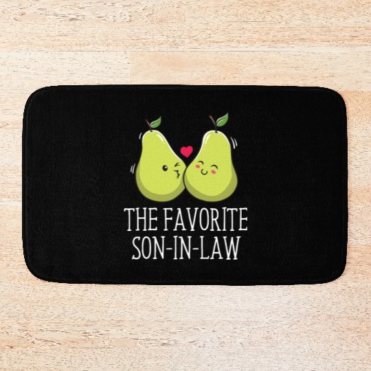 The Favorite Son-in-Law Groom Funny Husband To Be Bath Mats