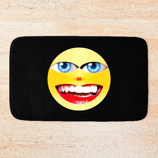 Smile Face Have a Nice Day Promote Happiness Joy Bath Mats