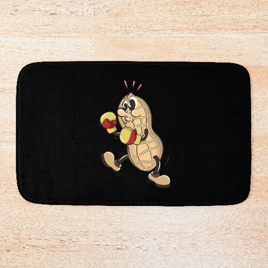 peanuts boxing fighter Bath Mats