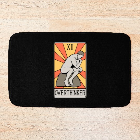 Overthinker Tarot Card - Introvert - Anxiety Bath Mats