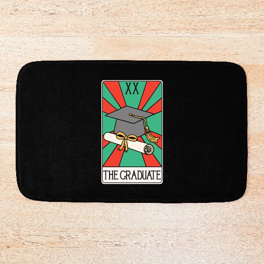 The Graduate - Funny Tarot Card Bath Mats