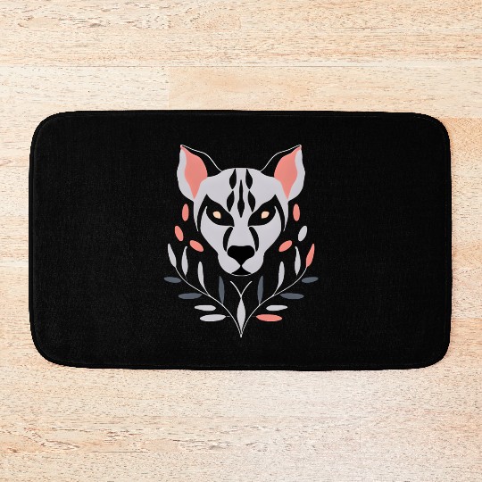 Hyena Symmetrical Design Bath Mats