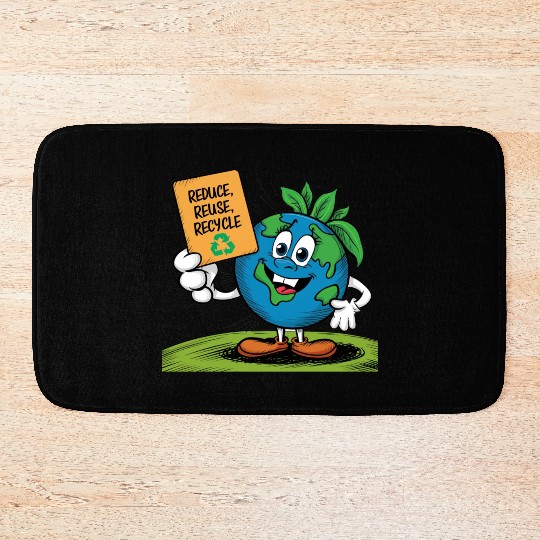 Reduce, Reuse, Recycle Earth day - April 22 Bath Mats