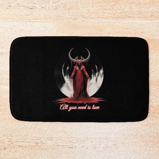 All You Need Is Love - Baphomet Bath Mats