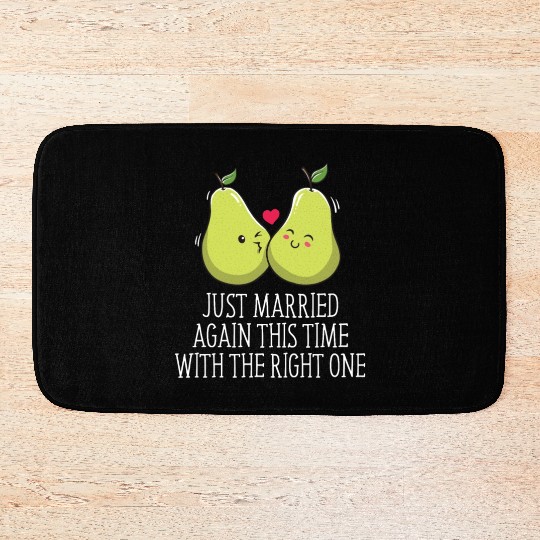 Married with the Right One Second Marriage Wedding Bath Mats