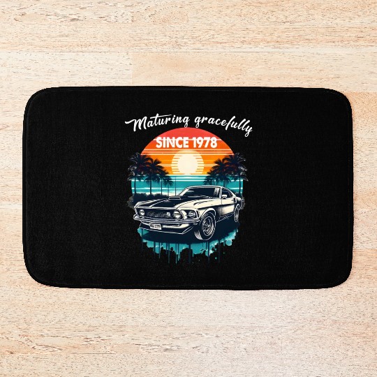 Maturing Gracefully Since 1978 Classic Car Bath Mats