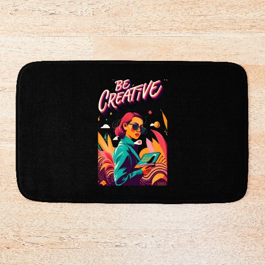 "Be Creative" Bath Mats Can Spark Endless Inspiration