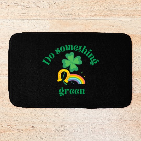Do something green rainbow Bath Mats