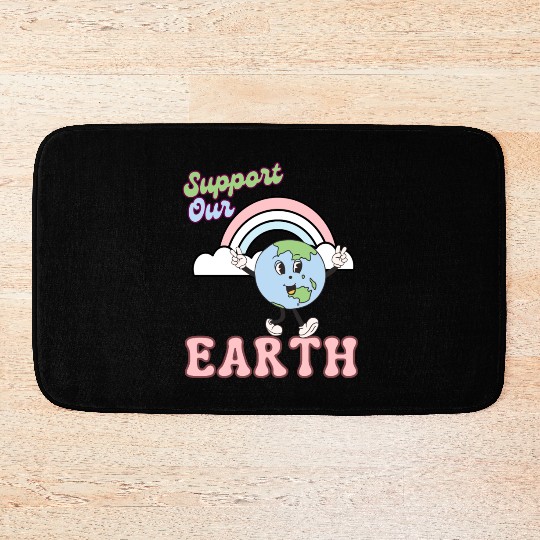 Support Our Earth Day Bath Mats