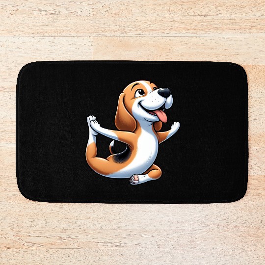 Beagle Yoga Fitness Meditation Bath Mats