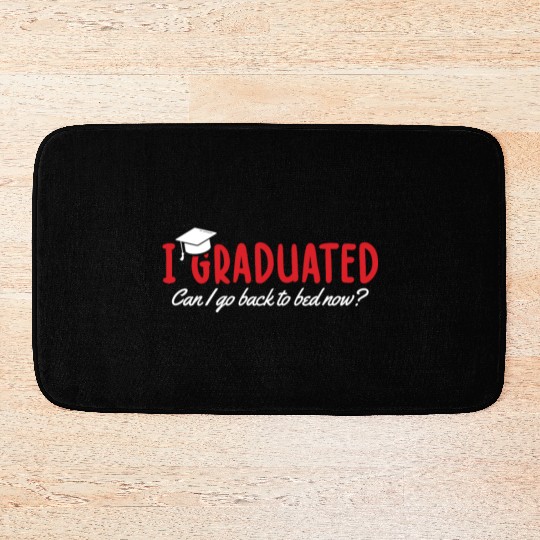 Funny Graduate Relaxation Bath Mats