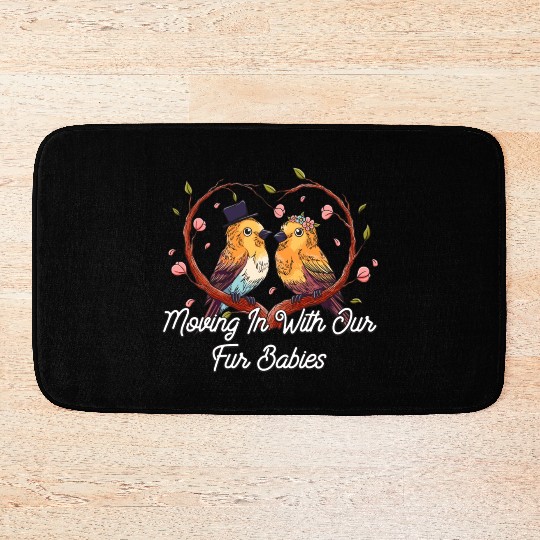 Moving In With Our Fur Babies Wedding Honeymoon Bath Mats