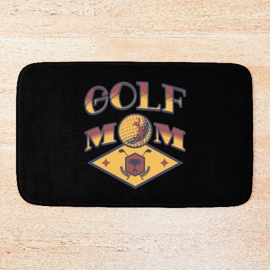 Mother's Day 2024 Golf Mom Cool Golfing Lover Bath Mats