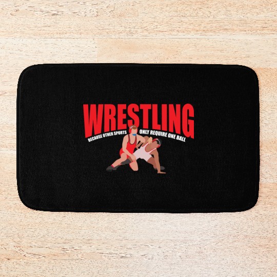 Funny Wrestling Team Athlete Pro Youth Wrestler Bath Mats