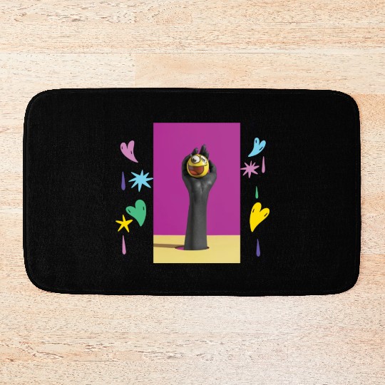 Creative and Humorous Illustration Design Bath Mats