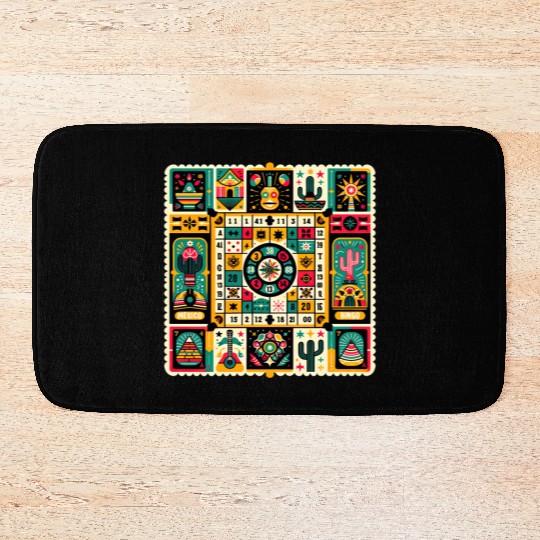 Loteria: Mexico's Bingo Fiesta Bath Mats