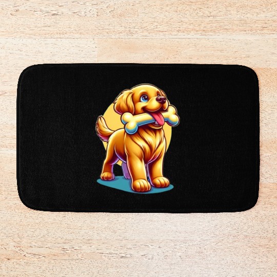Cute puppy design Bath Mats