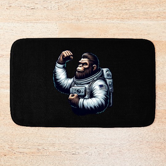 Astronaut Monkey Chimpanzee Gorilla Bath Mats