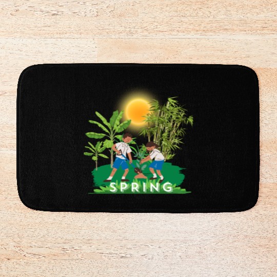Black spring Lifestyle and Hobbies Bath Mats