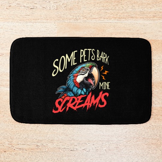 Macaw Bird Some Pets Bark Ornithology Macaw Lover Bath Mats