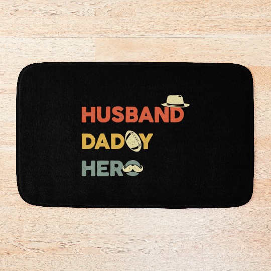 Multi-Role Hero: Husband & Dad Bath Mats