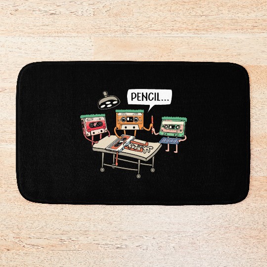 Cassette Tape 80s Music Lover Bath Mats