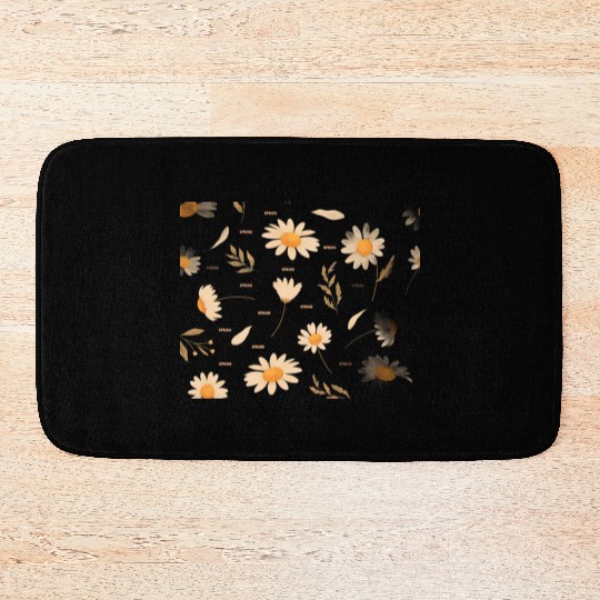 SPRING FLOWER PATTERN Bath Mats