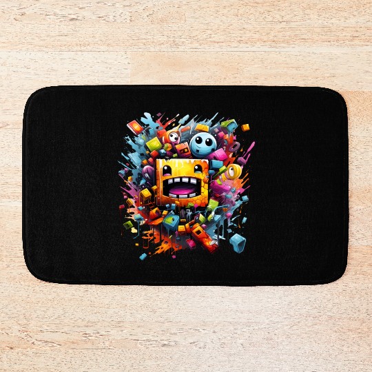 geometry dash Bath Mats