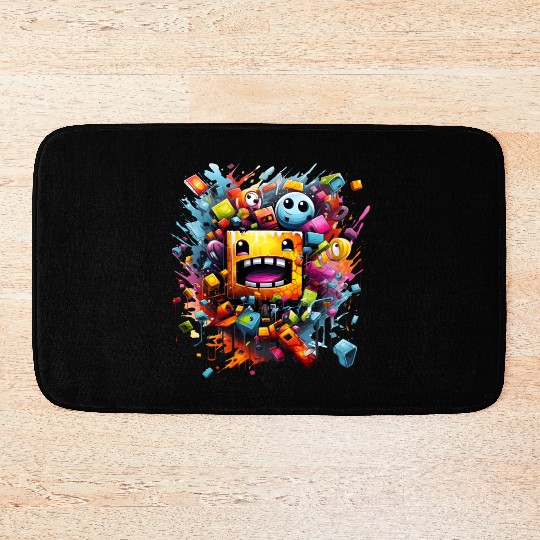 geometry dash Bath Mats