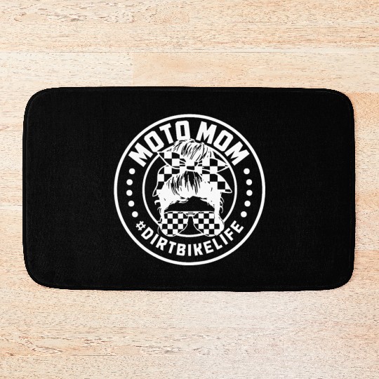 Motocross Moto Mom Dirt Bike Motorcycle Bath Mats