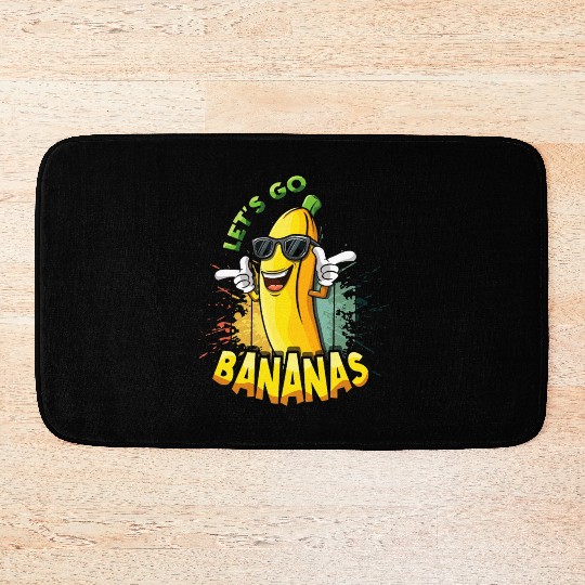 Fun Cool Banana Meme Let Us Go Banana Bath Mats