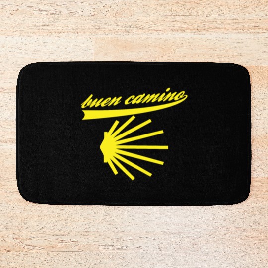 Way of St. James shell pilgrims buen camino Bath Mats