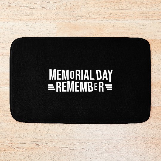 Memorial Day Commemorative Design Bath Mats