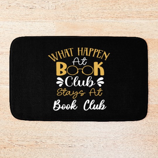 Book Club Friends Read Talk Fun Bath Mats