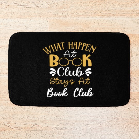 Book Club Friends Read Talk Fun Bath Mats
