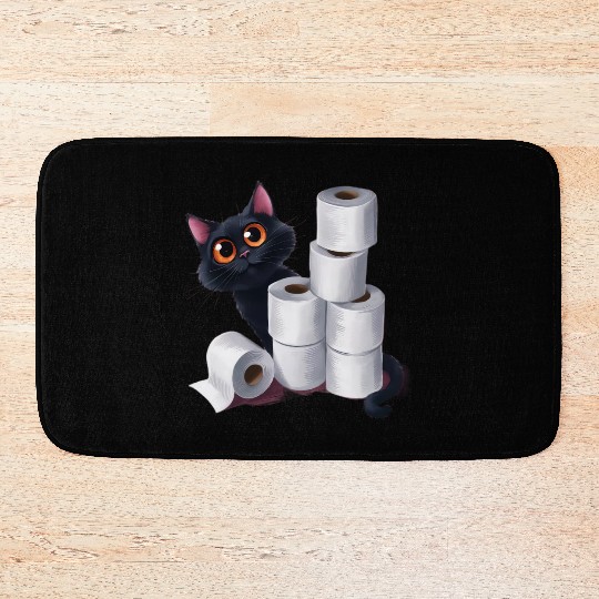 cute cat ,Embrace this lightweight and unique Bath Mats