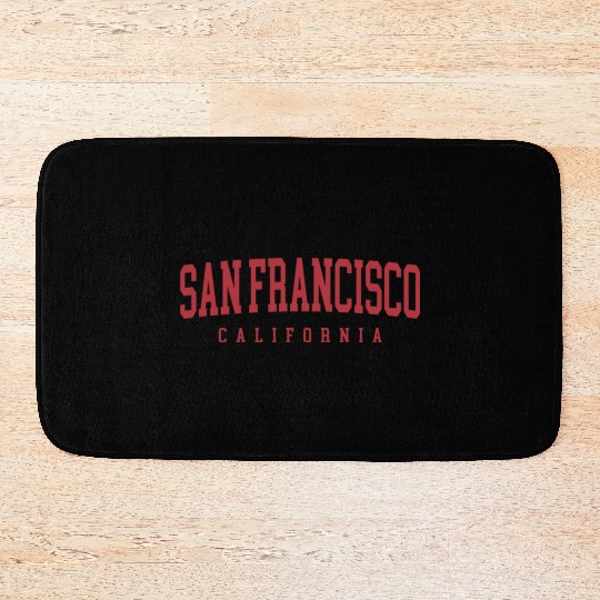 San Francisco California Bath Mats