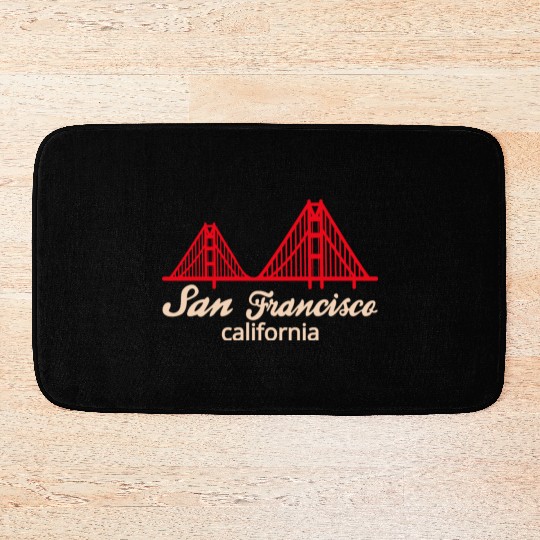 San Francisco California Bath Mats