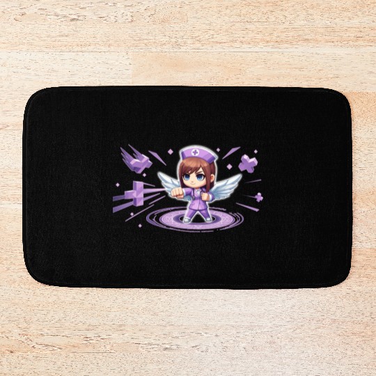 Chibi Nurse Angel Bath Mats