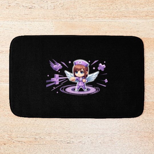 Chibi Nurse Angel Bath Mats