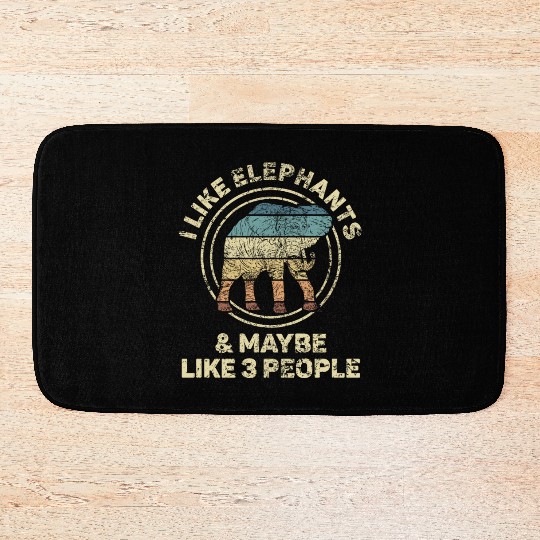 Elephant Family Love Spirit Animal Design Bath Mats