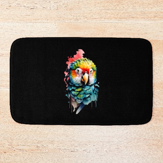 Macaw, Budgie Cockatoo, Parrot Flock Bath Mats